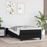 NNEVL Pocket Spring Bed Mattress Black 90x190x20 cm Fabric