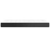 NNEVL Pocket Spring Bed Mattress Black 90x190x20 cm Faux Leather