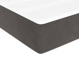 NNEVL Pocket Spring Bed Mattress Dark Grey 137x190x20 cm Double Velvet