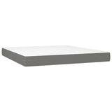 NNEVL Pocket Spring Bed Mattress Dark Grey 152x203x20 cm Queen Fabric