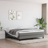 NNEVL Pocket Spring Bed Mattress Dark Grey 152x203x20 cm Queen Fabric