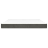 NNEVL Pocket Spring Bed Mattress Dark Grey 152x203x20 cm Queen Velvet