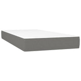 NNEVL Pocket Spring Bed Mattress Dark Grey 107x203x20 cm Super Single Fabric