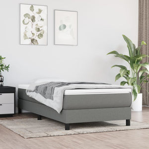 NNEVL Pocket Spring Bed Mattress Dark Grey 107x203x20 cm Super Single Fabric