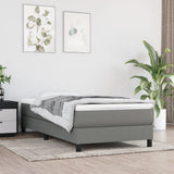 NNEVL Pocket Spring Bed Mattress Dark Grey 107x203x20 cm Super Single Fabric