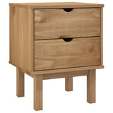 NNEVL Bedside Cabinet OTTA 45x39x57 cm Solid Wood Pine