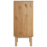 NNEVL Drawer Cabinet OTTA Brown&Grey 45x39x90cm Solid Wood Pine