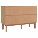 NNEVL Drawer Cabinet OTTA Brown&Grey 111x43x73.5 cm Solid Wood Pine