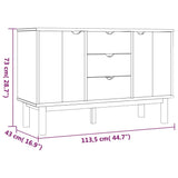 NNEVL Sideboard OTTA 113.5x43x73 cm Solid Wood Pine