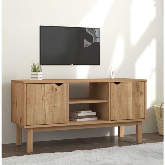 NNEVL TV Cabinet OTTA 113.5x43x57 cm Solid Wood Pine