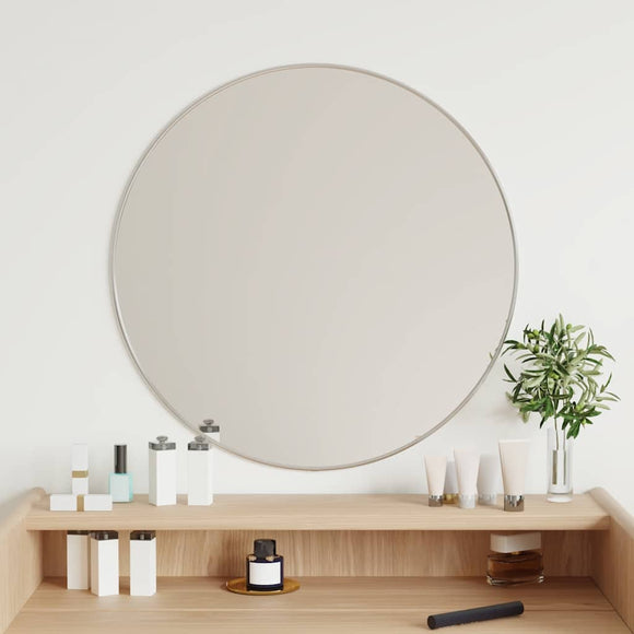 NNEVL Wall Mirror Silver Ø 60 cm Round