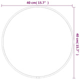 NNEVL Wall Mirror Black Ø 40 cm Round