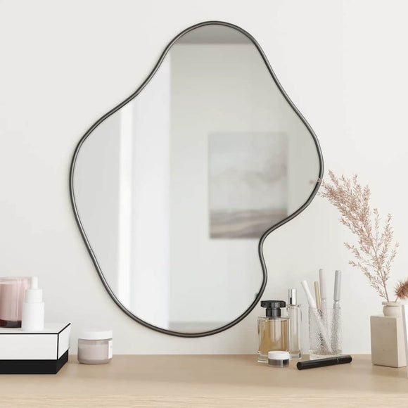 NNEVL Wall Mirror Black 60x50 cm