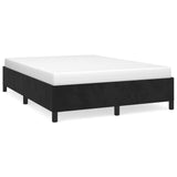 NNEVL Bed Frame without Mattress Black 137x187 cm Double Velvet