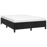 NNEVL Bed Frame without Mattress Black 137x187 cm Double Velvet