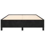 NNEVL Bed Frame without Mattress Black 137x187 cm Double Velvet