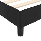 NNEVL Bed Frame without Mattress Black 137x187 cm Double Velvet