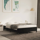 NNEVL Bed Frame without Mattress Black 137x187 cm Double Velvet