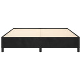 NNEVL Bed Frame without Mattress Black 152x203 cm Queen Velvet