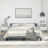 NNEVL Bed Frame without Mattress Dark Grey Queen Velvet