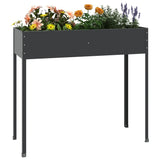 NNEVL Garden Planter Anthracite 100.5x40.5x90 cm Galvanised Steel