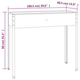 NNEVL Garden Planter Anthracite 100.5x40.5x90 cm Galvanised Steel