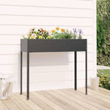 NNEVL Garden Planter Anthracite 100.5x40.5x90 cm Galvanised Steel