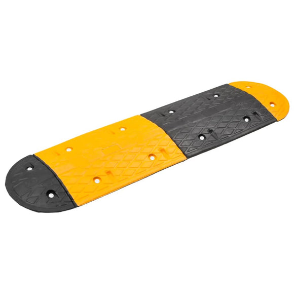 NNEVL Speed Hump Yellow&Black 129x32.5x4 cm Rubber