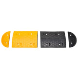 NNEVL Speed Hump Yellow&Black 129x32.5x4 cm Rubber