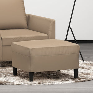 NNEVL Footstool Cappuccino 60x50x41 cm Faux Leather