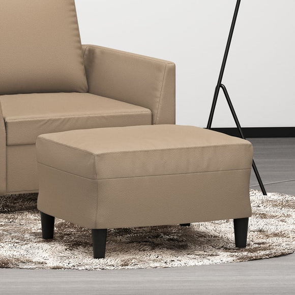 NNEVL Footstool Cappuccino 60x50x41 cm Faux Leather
