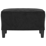 NNEVL Footstool Black 60x50x41 cm Velvet
