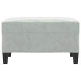 NNEVL Footstool Light Grey 70x55x41 cm Velvet