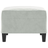 NNEVL Footstool Light Grey 70x55x41 cm Velvet