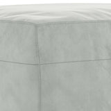 NNEVL Footstool Light Grey 70x55x41 cm Velvet