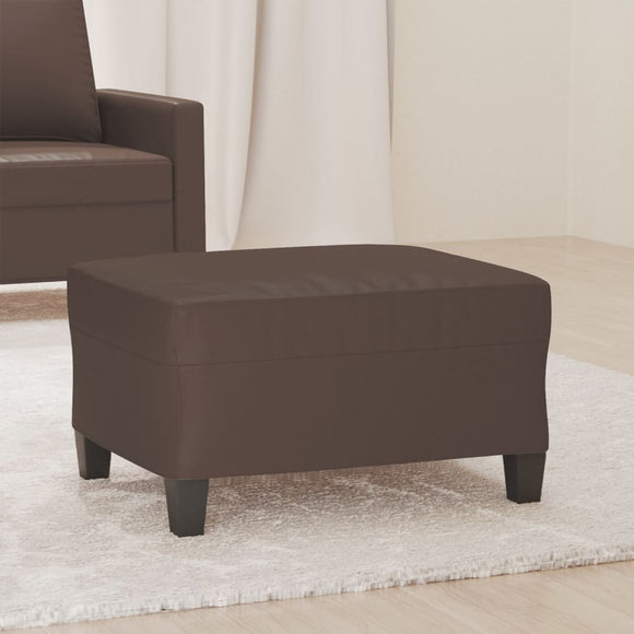 NNEVL Footstool Brown 70x55x41 cm Faux Leather