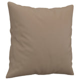NNEVL Throw Pillows 2 pcs Cappuccino 40x40 cm Faux Leather