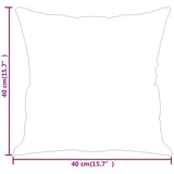 NNEVL Throw Pillows 2 pcs Cappuccino 40x40 cm Faux Leather