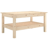 NNEVL Coffee Table 80x50x40 cm Solid Wood Pine