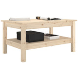 NNEVL Coffee Table 80x50x40 cm Solid Wood Pine