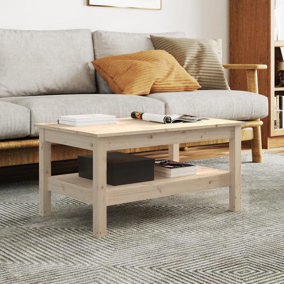 NNEVL Coffee Table 80x50x40 cm Solid Wood Pine