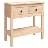 NNEVL Console Table 75x35x75 cm Solid Wood Pine