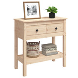 NNEVL Console Table 75x35x75 cm Solid Wood Pine