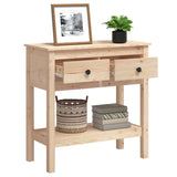 NNEVL Console Table 75x35x75 cm Solid Wood Pine