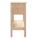 NNEVL Console Table 75x35x75 cm Solid Wood Pine