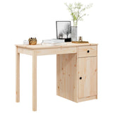 NNEVL Desk 100x50x75 cm Solid Wood Pine