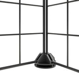NNEVL 20-Panel Pet Cage with Door Black 35x35 cm Steel