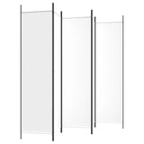 NNEVL 5-Panel Room Divider White 250x200 cm Fabric