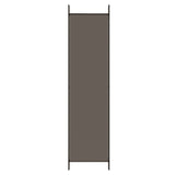 NNEVL 5-Panel Room Divider Anthracite 250x200 cm Fabric