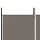 NNEVL 5-Panel Room Divider Anthracite 250x200 cm Fabric